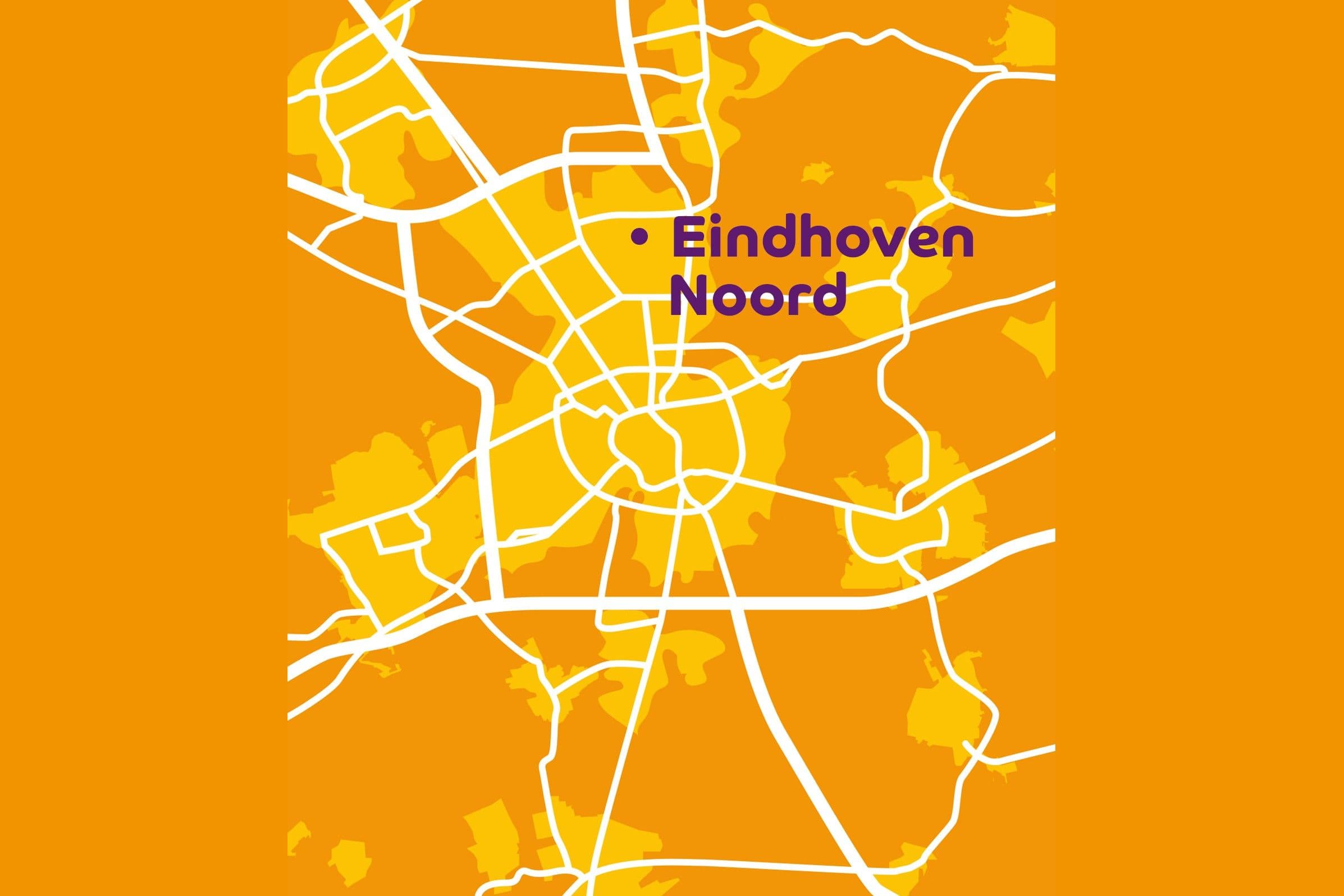 Kaartje locatie Eindhoven Noord
