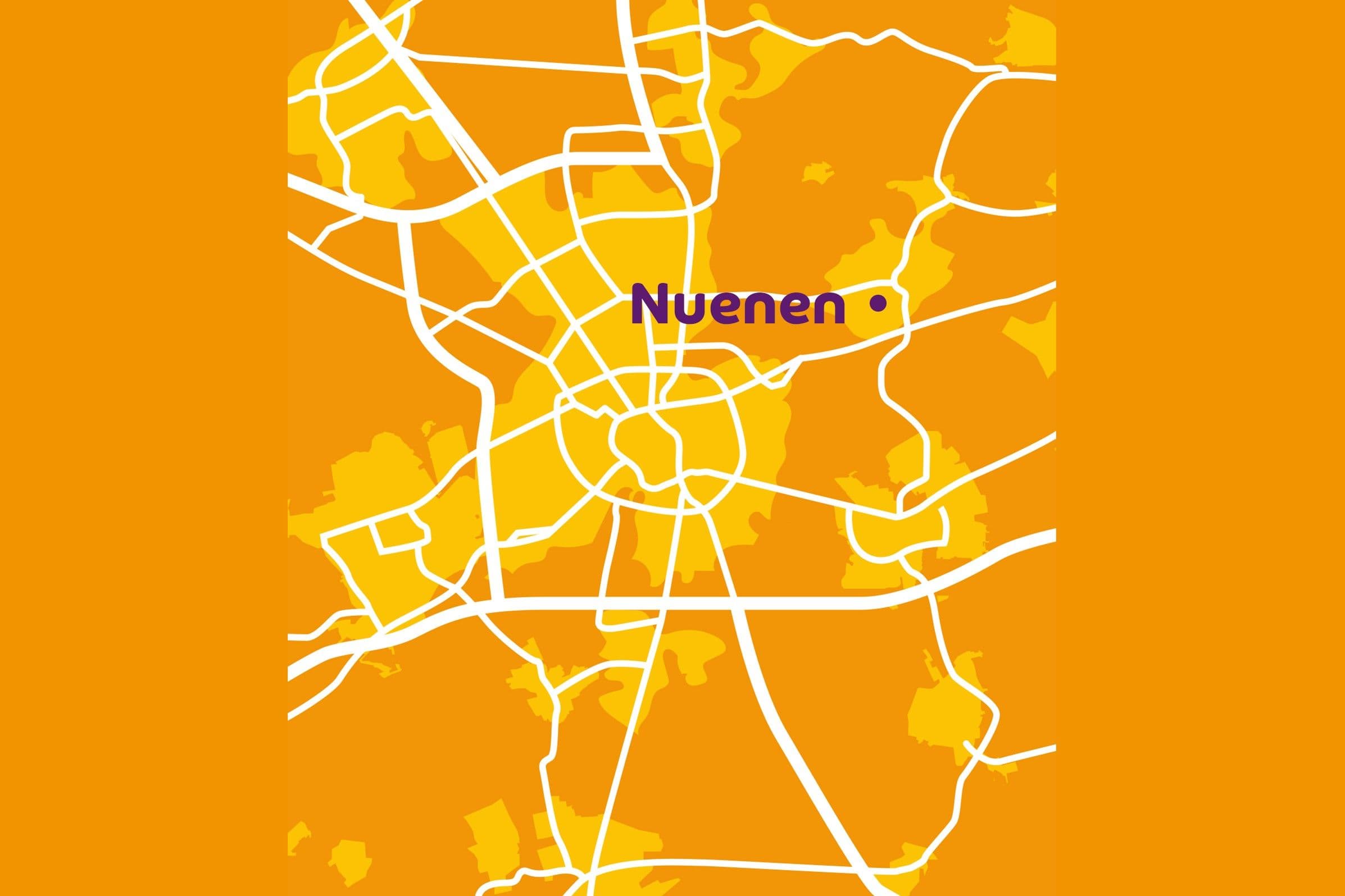 Kaartje locatie Nuenen